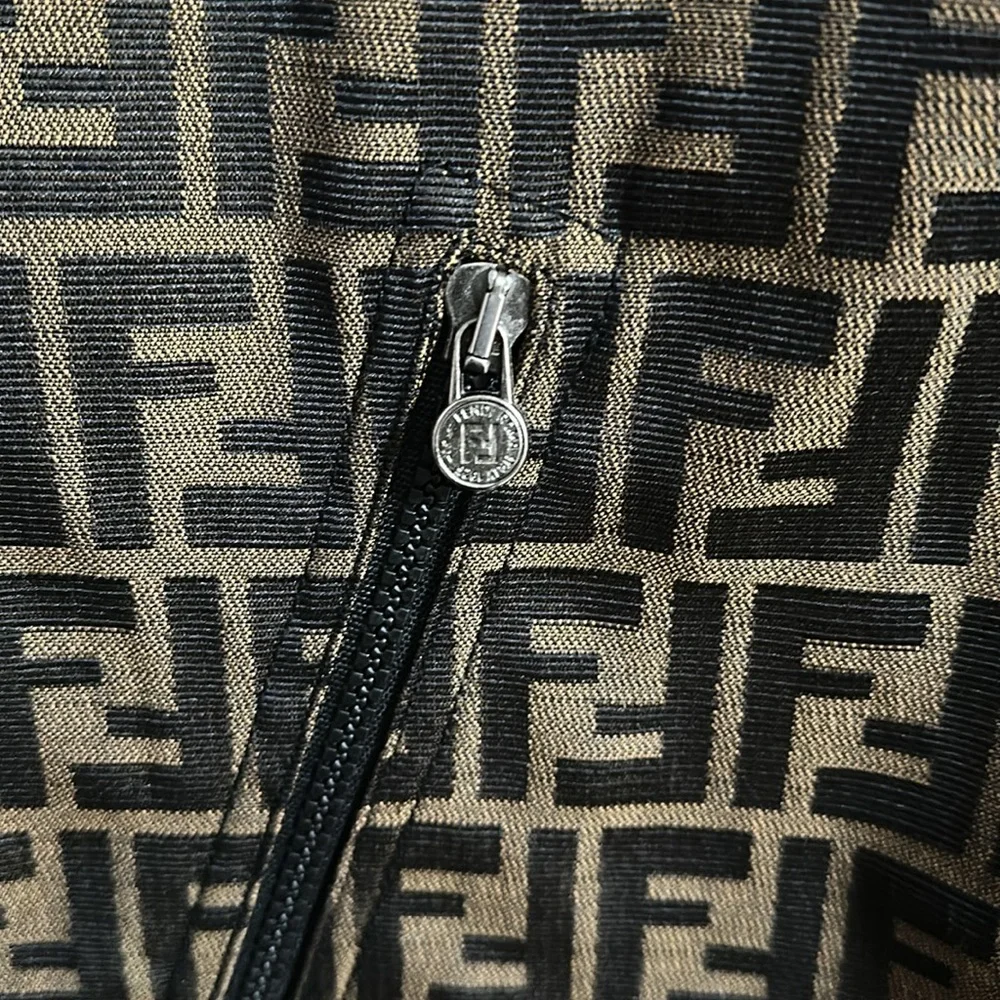 Authentic Fendi Unisex /Women’s Reversible Black and Brown Jacket - Picture 4 of 10